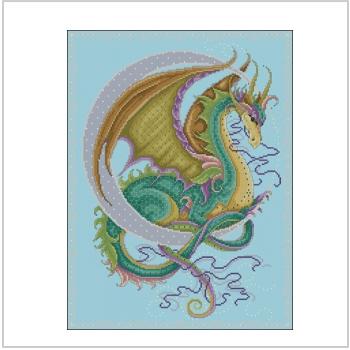 Схема вышивки крестом "Moon Dragon"