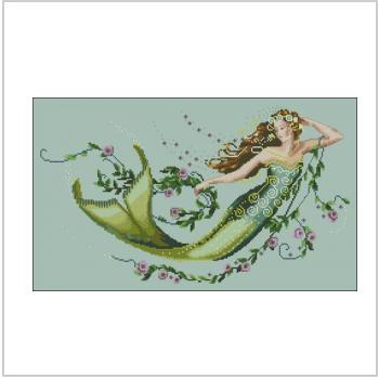 Схема вышивки крестом "Emerald mermaid"