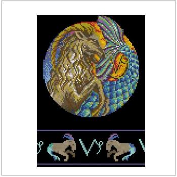 Схема вышивки крестом "Супер Зодиак – Capricorn"