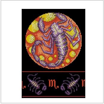 Схема вышивки крестом "Супер Зодиак – Scorpio"