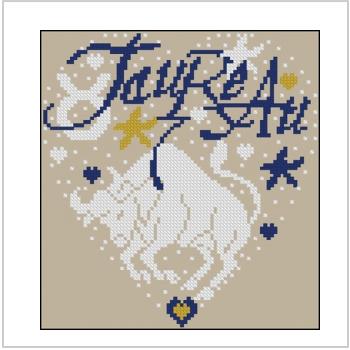 Схема вышивки крестом "«Taureau» Isabelle Vautier"