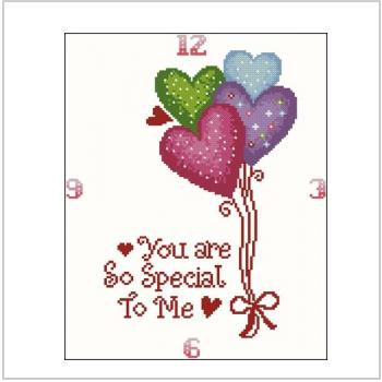 Схема вышивки крестом "Clock you Are So Special To Me"
