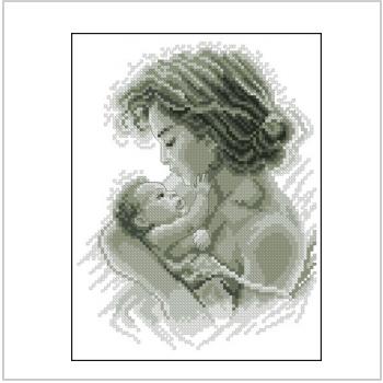 Схема вышивки крестом "Любящая Мать"
