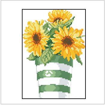 Схема вышивки "DMC XC 0409 A Sunflowers"