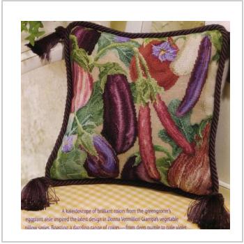 Схема вышивки "DVG Eggplants Pillow"