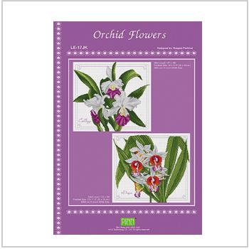 Схема вышивки "LE-17JK Orchid Flowers Chart Book"