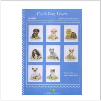 Схема вышивки "LE-38A2H Cat & Dog Lovers Chart Book"