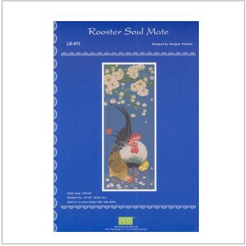 Схема вышивки "LE-57I Rooster Soul Mate Chart Book"