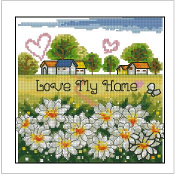 Схема вышивки "Love My Home 2"