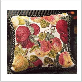 Схема вышивки "Orchard apples pillow"