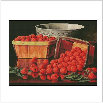 Схема вышивки крестом "Basket Of Raspberries"