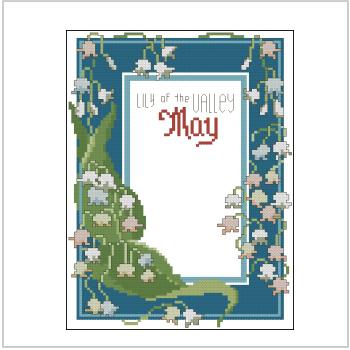 Схема вышивки крестом "A Year Of Flowers May"