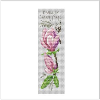 Схема вышивки крестом "Magnolia Bookmark"