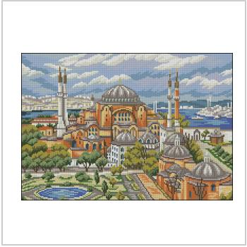 Схема вышивки крестом "Istanbul St.sophia"