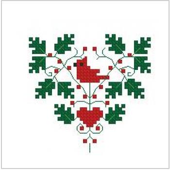 Схема вышивки крестом "Christmas Heart"