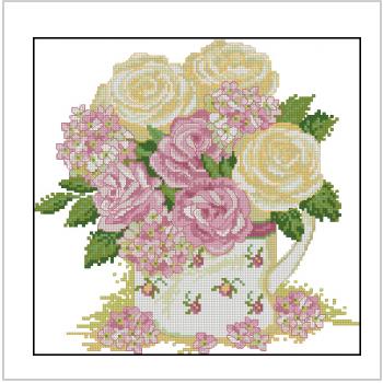 Схема вышивки крестом "Summer Bouquet"