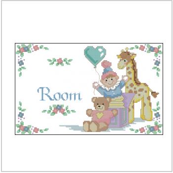 Схема вышивки крестом "Room Sing And Picture Frame"