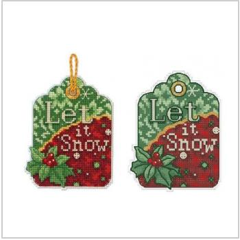 Схема вышивки крестом "Let It Snow Ornament"