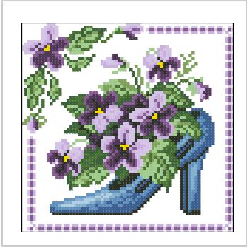 Схема вышивки крестом "Фиолетовый Каприз"