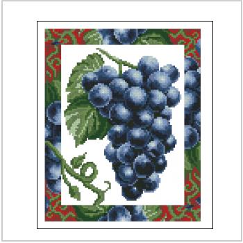Схема вышивки крестом "Grape Black"