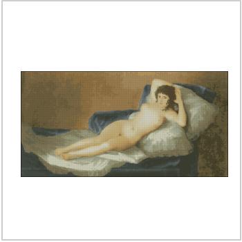 Схема вышивки крестом "La Maja Desnuda"