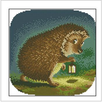 Схема вышивки крестом "Hedgehog"