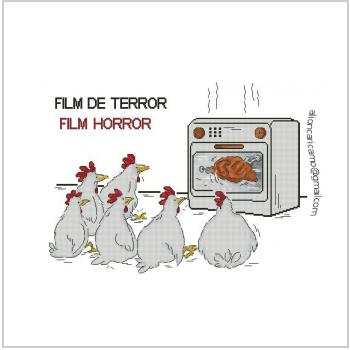 Схема вышивки крестом "Film De Terror"