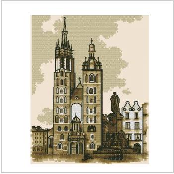 Схема вышивки крестом "Krakow. Kosciol Mariacki"