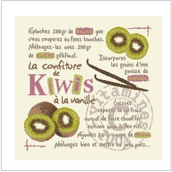 Схема вышивки крестом "La Confiture De Kiwi"