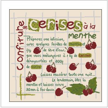 Схема вышивки крестом "La Confiture De Cerises"