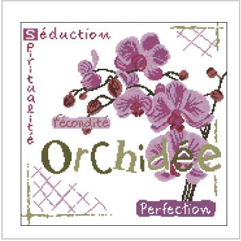 Схема вышивки крестом "Orchidee"