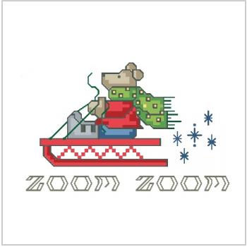 Схема вышивки крестом "Zoom Zoom"