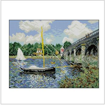 Схема вышивки крестом "Bridge In Argenteuil"