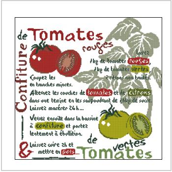 Схема вышивки крестом "Confiture De Tomates"