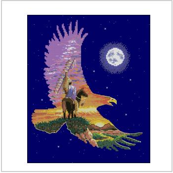 Схема вышивки крестом "Spirit Of The Eagle"