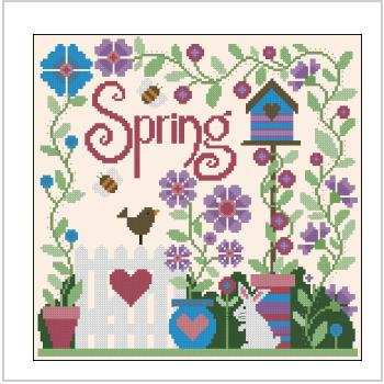Схема вышивки крестом "Spring Hanging"