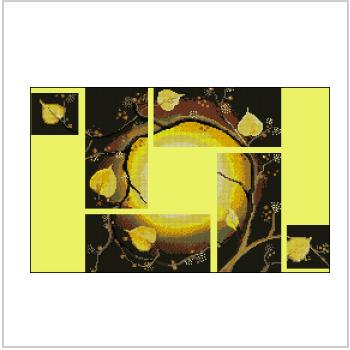Схема вышивки крестом "Желтый Квадрат"