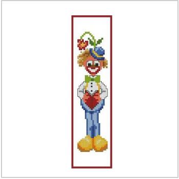 Схема вышивки крестом "Bookmark Clown"