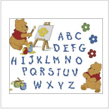 Схема вышивки крестом "Abc Winnie"