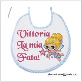 Схема вышивки крестом "Vittoria La Mia Fata!"