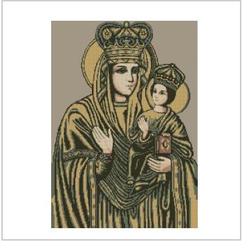 Схема вышивки крестом "Зарваницька Божа Мати"