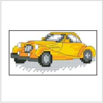 Схема вышивки крестом "Желтое Авто"