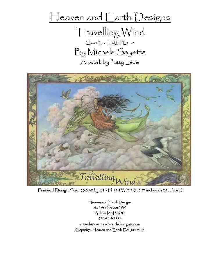 Схема вышивки "the traveling wind"