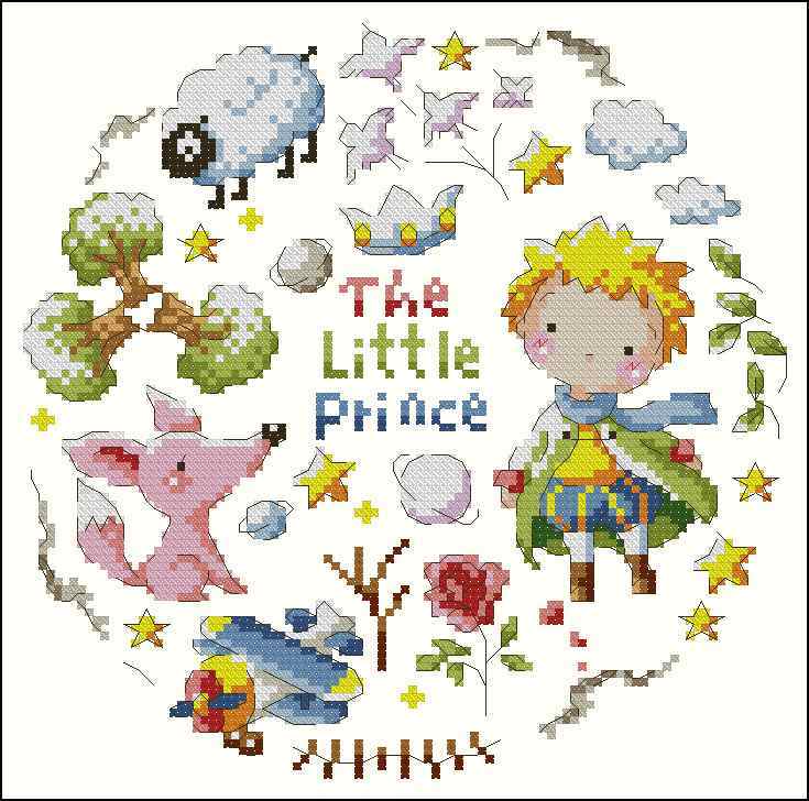 Схема вышивки крестом "The Little Prince"