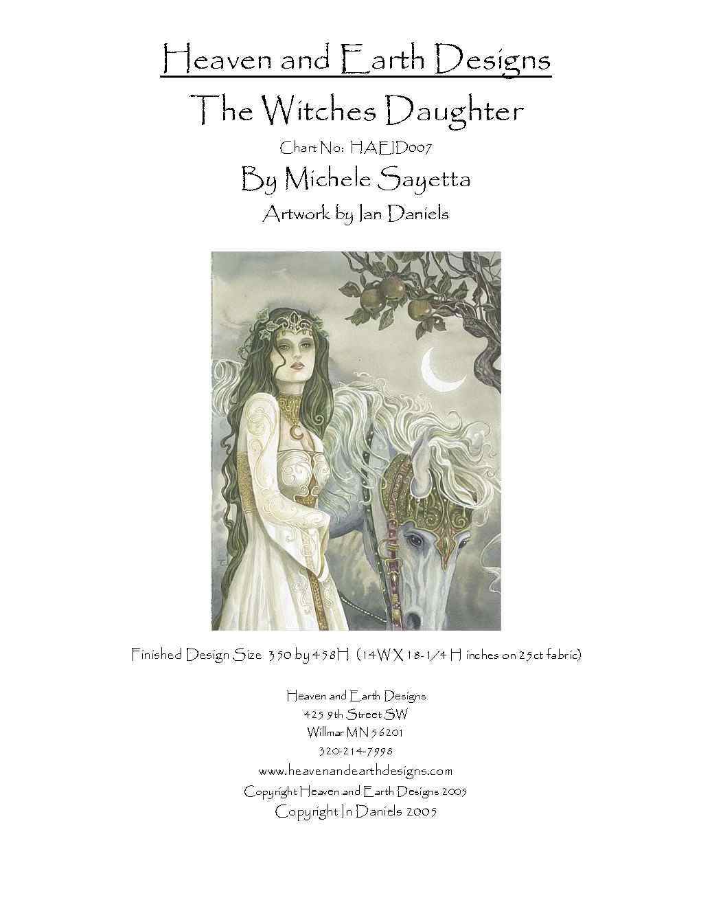 Схема вышивки "the witches daughter"