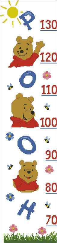 Схема вышивки крестом "Pooh Hight Chart"