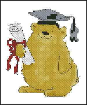 Схема вышивки крестом "Bear Archie"
